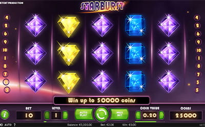 La tragamonedas Starburst en el casino en línea mexicano 888casino